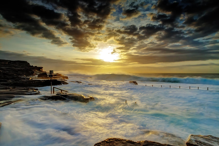Fury at Maroubra Photograph by Mark Lucey