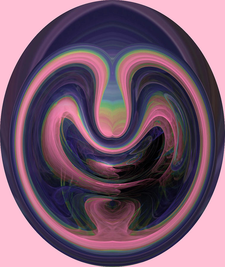 Purple Digital Art - Fusion by Zannie B