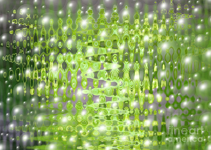 Future Forest Abstract Digital Art by Carol Groenen