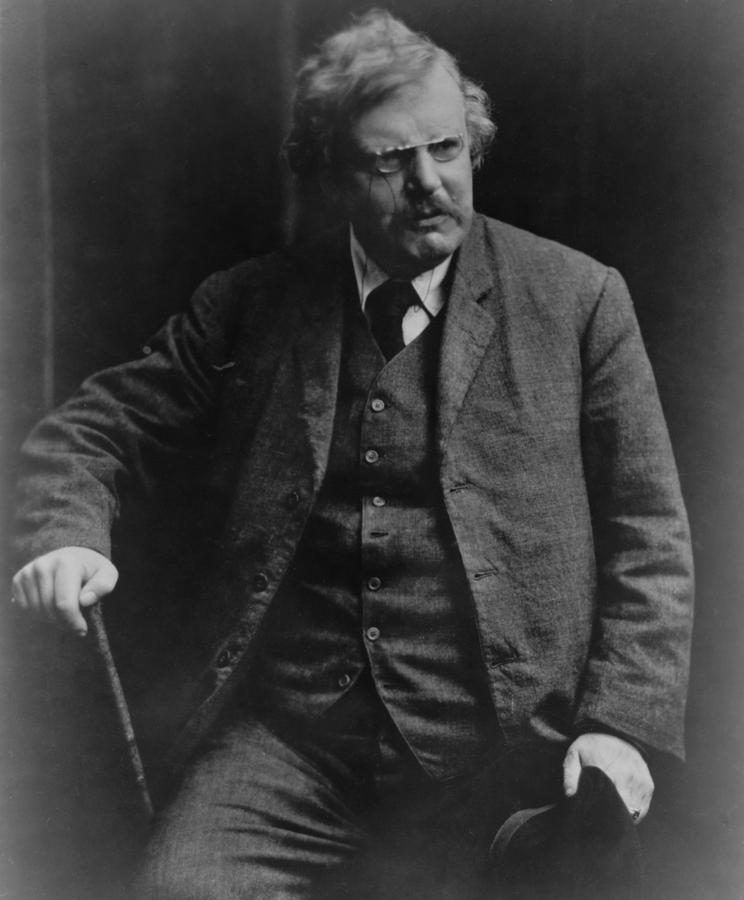 G. K. Gilbert Keith Chesterton Photograph by Everett