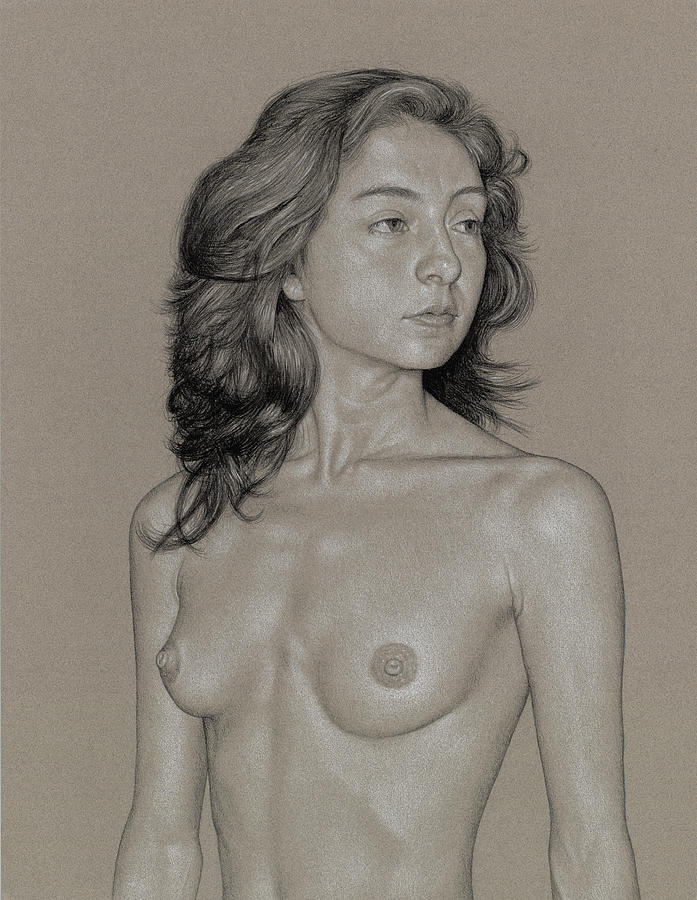 Gabriela 1 Drawing by David Kleinsasser