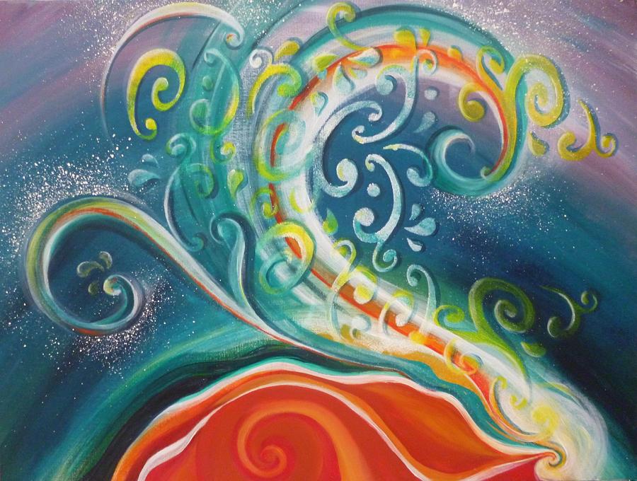 Gaia Speaks Painting by Reina Cottier