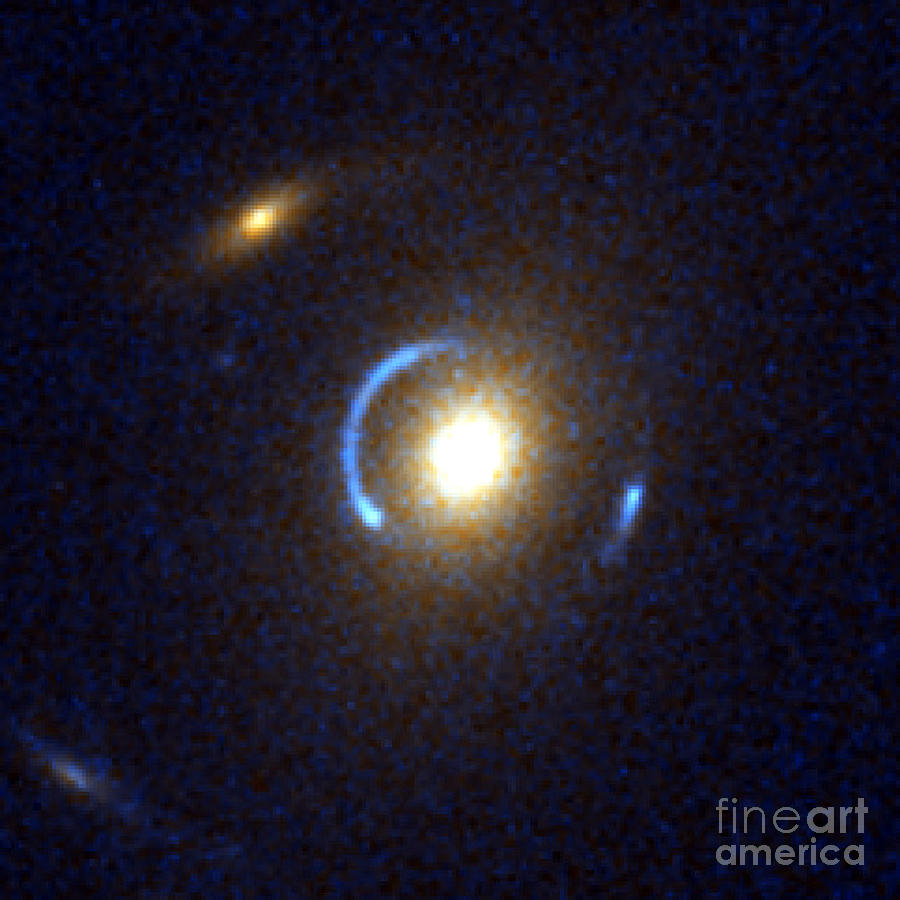 Galactic Gravitational Lensing Photograph by Science Source/NASA