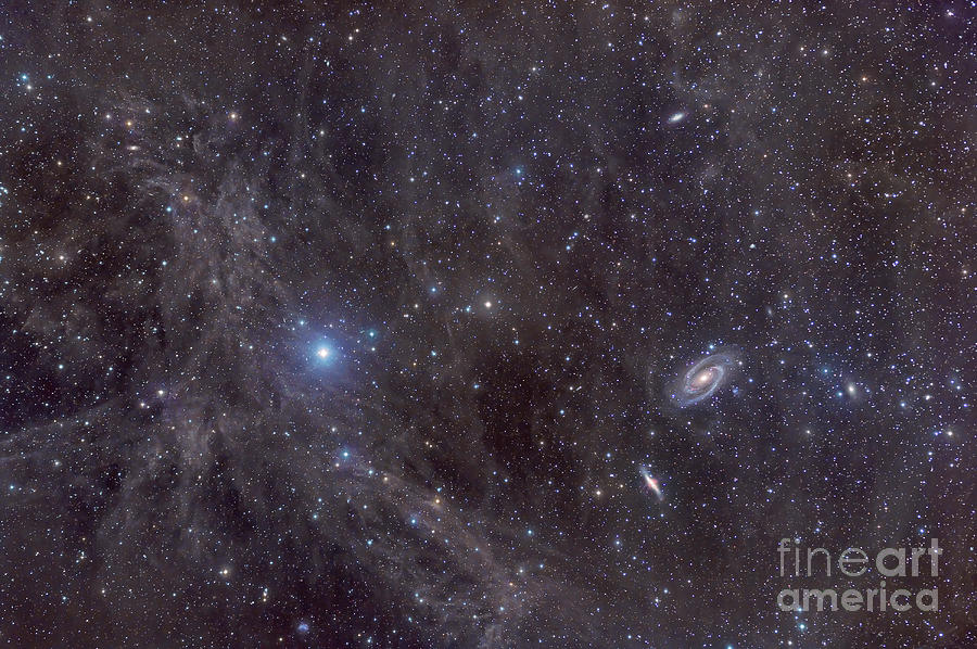 Interstellar Photograph - Galaxies M81 And M82 As Seen by John Davis