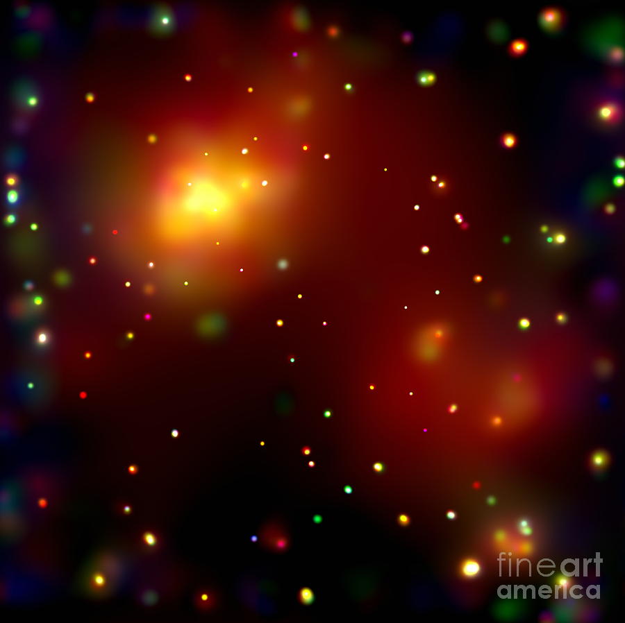 Galaxy Cluster Abell 2125 Photograph by NASA Science Source