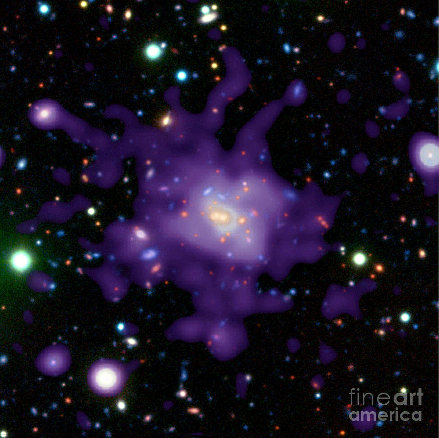 Galaxy Cluster Photograph by Nasa