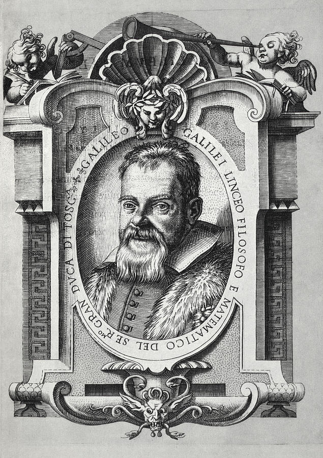 Portrait Photograph - Galileo Galilei, Italian Astronomer by Humanities & Social Sciences Librarynew York Public Library
