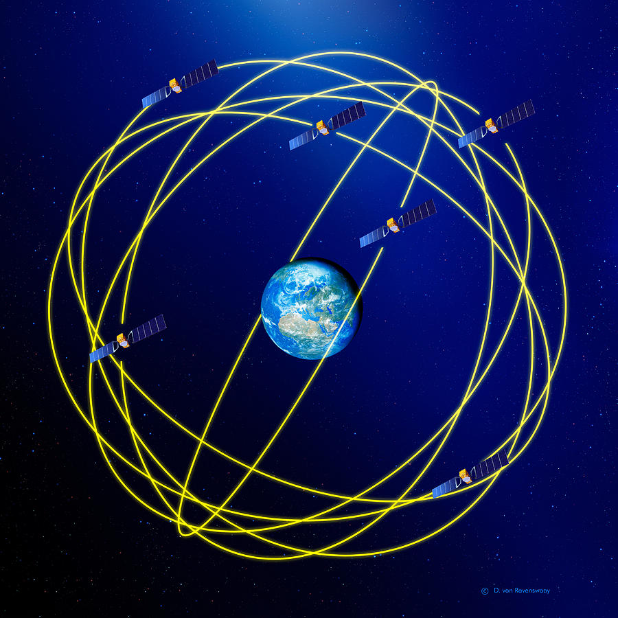 Galileo Navigation Satellite Network Photograph by Detlev Van Ravenswaay