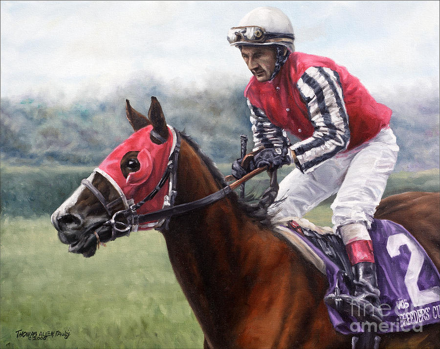 Derby Painting - Galloping Back by Thomas Allen Pauly Derby Painting - Galloping Back by Thomas Allen Pauly