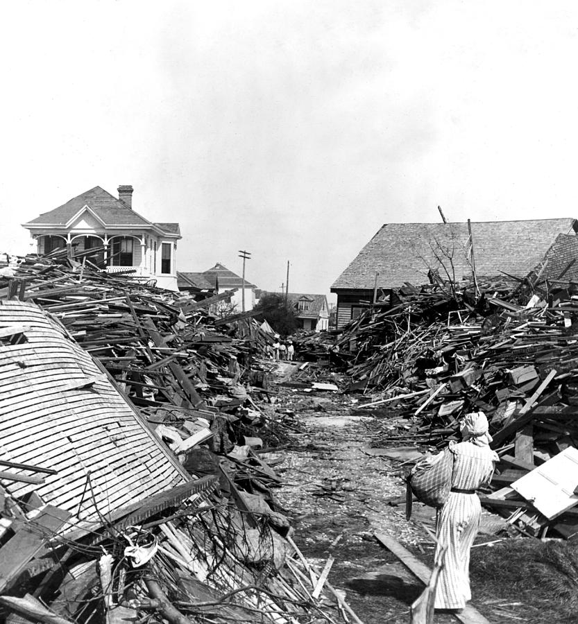 Vintage Photograph - Galveston Flood Debris - September - 1900 by International  Images