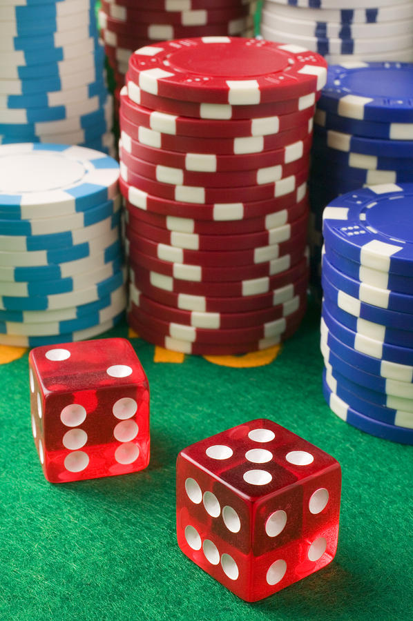 Gambling dice Photograph by Garry Gay