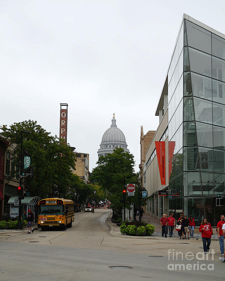 Game Day in Madison Photograph by David Bearden