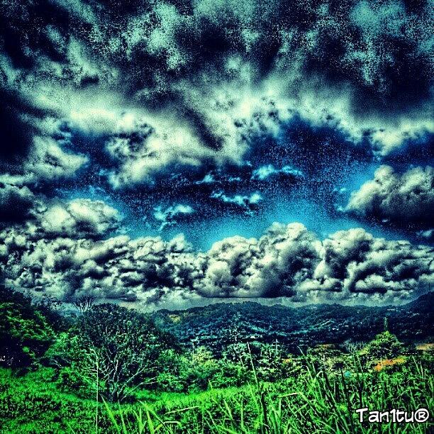 Nature Photograph - Games Of Clouds #puertorico #june10 by Tania Torres