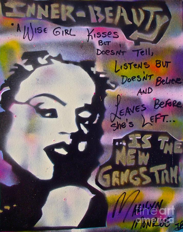 Marilyn Monroe Painting - Gangstah Monroe 2 by Tony B Conscious