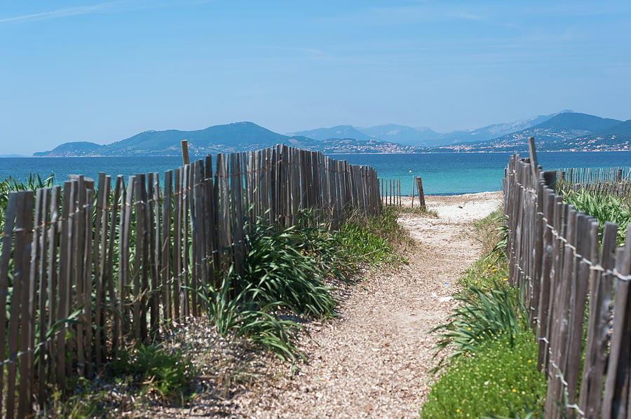 Ganivelles (fences) And Pathway To The Beach Photograph by Alexandre ...