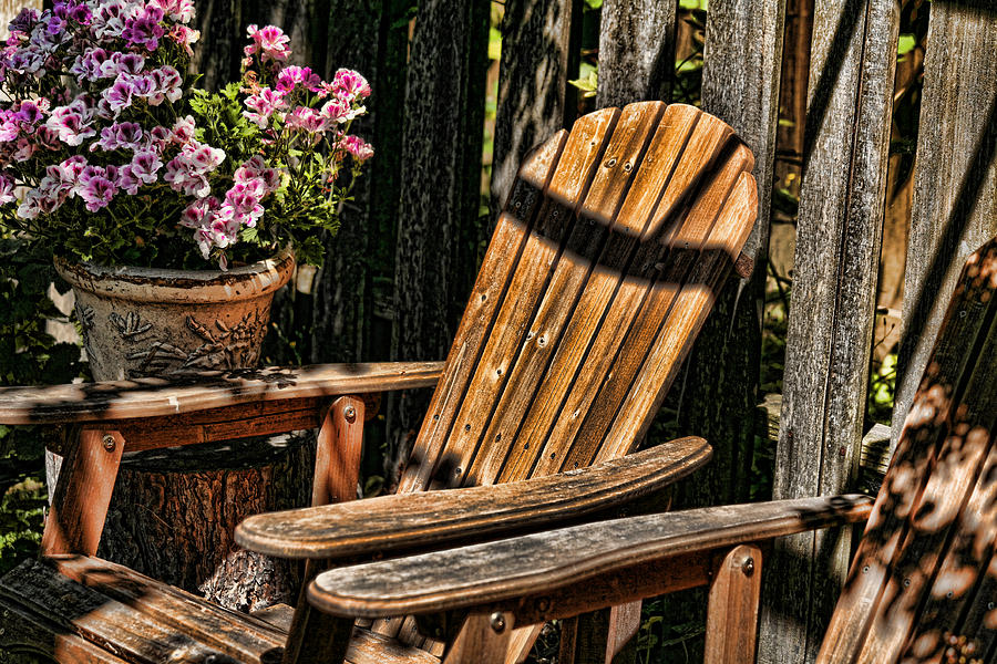 Garden Chairs Photograph by Bonnie Bruno