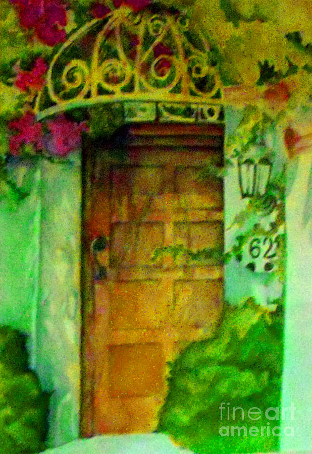 Garden Door Painting by Patricia Halstead