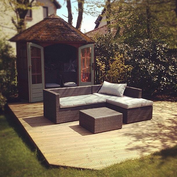 Summer Photograph - #garden #hideout #sofa #furniture by Grace Shine