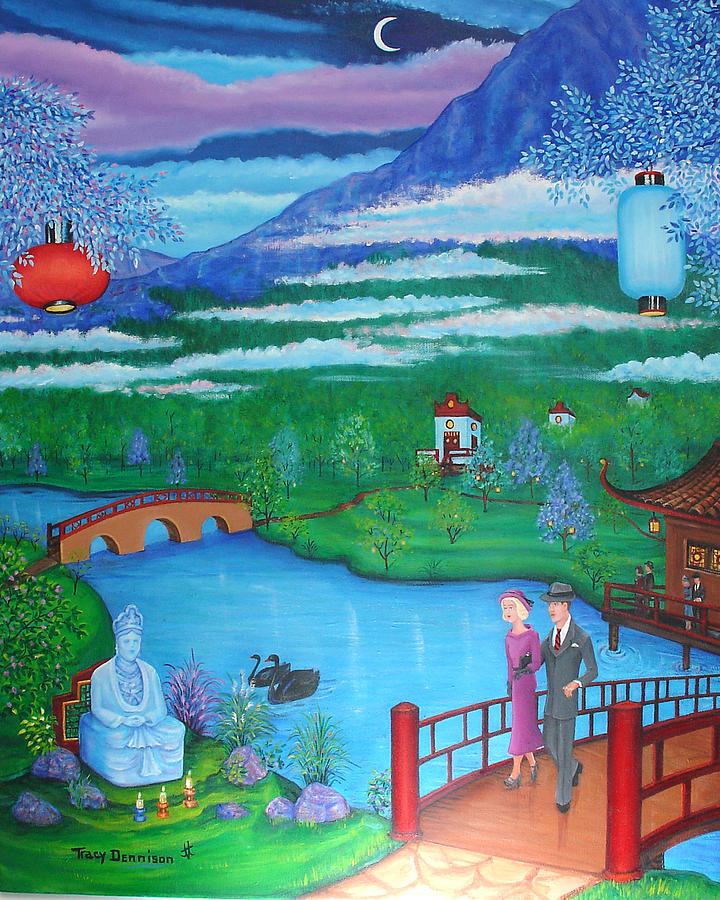 Garden of Enlightenment Painting by Tracy Dennison