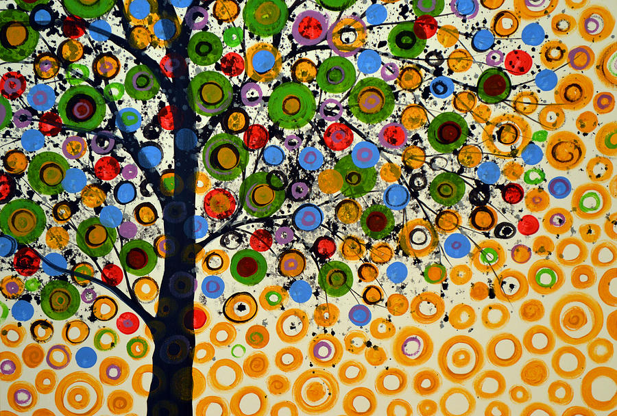 Garden of Moons #2 Painting by Amy Giacomelli