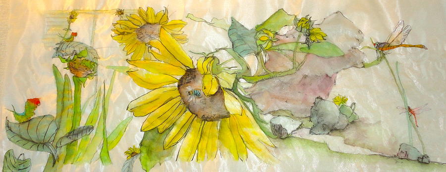 Garden Of Yellow Painting by Debbi Saccomanno Chan