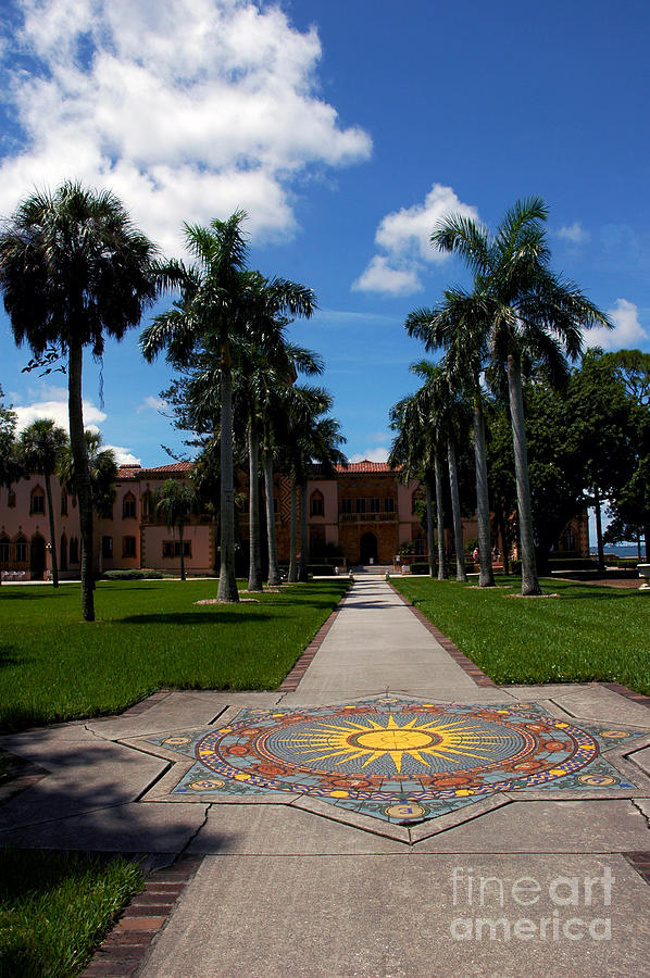Garden Path to the Ringling Mansion in Sarasota FL Photograph by Susanne Van Hulst