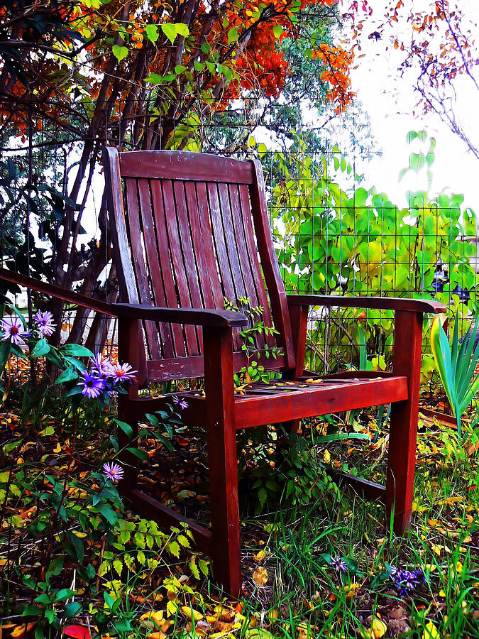 Garden Seating Photograph by Pamela Patch