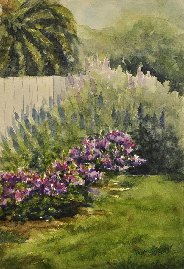 Garden Splendor Painting by Sandy Fisher