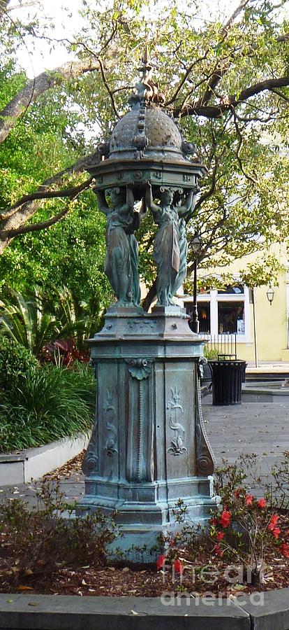 New Orleans Photograph - Garden Statuary in the French Quarter by Alys Caviness-Gober