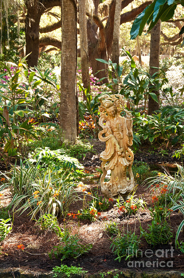 Garden Statue Photograph by Bob and Nancy Kendrick
