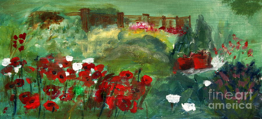 Garden View Painting by Julie Lueders 