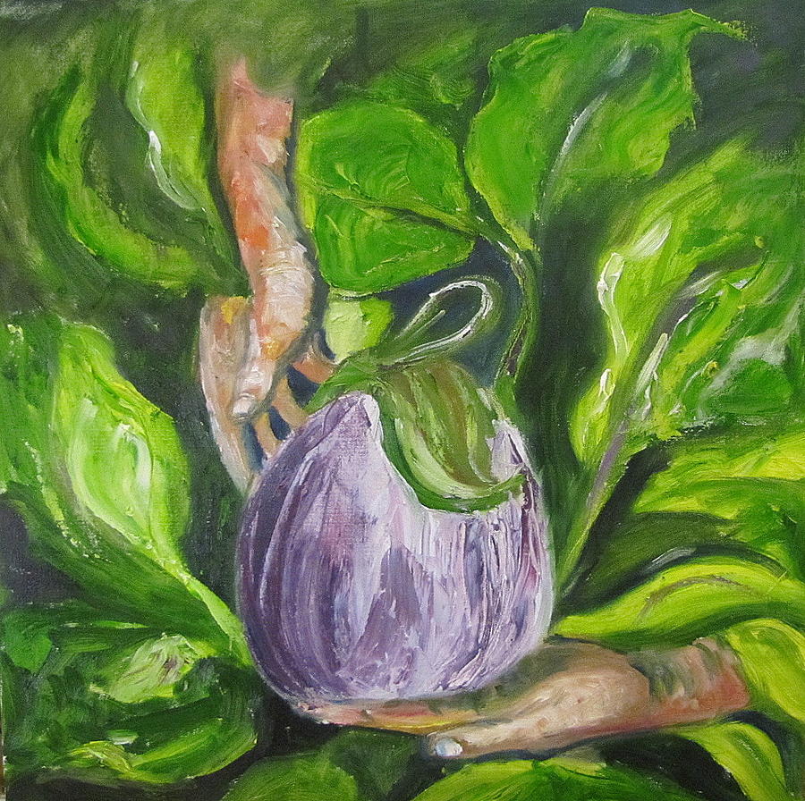 Vegtables Painting - Gardens bounty by Jenell Richards Vegtables Painting - Gardens bounty by Jenell Richards