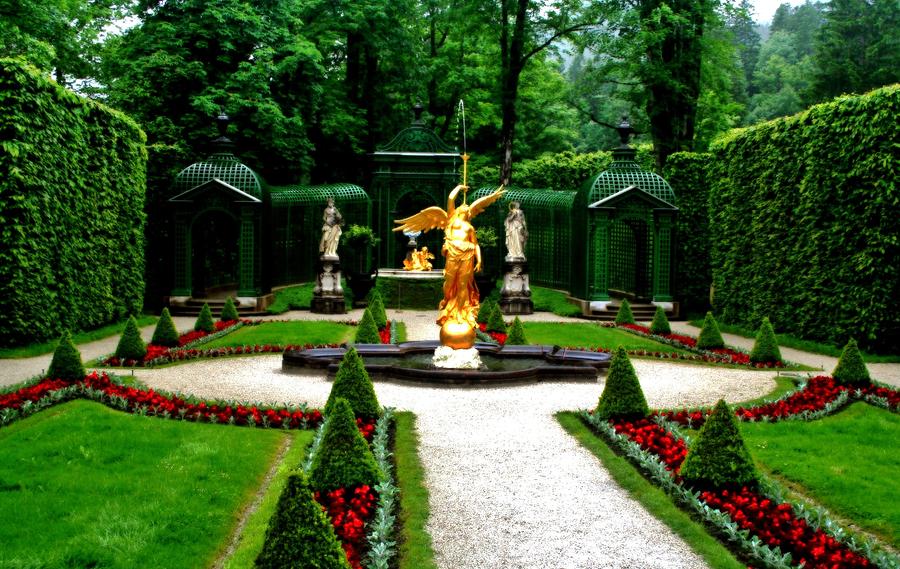 Gardens of Linderhof Castle II Photograph by Ellen Heaverlo