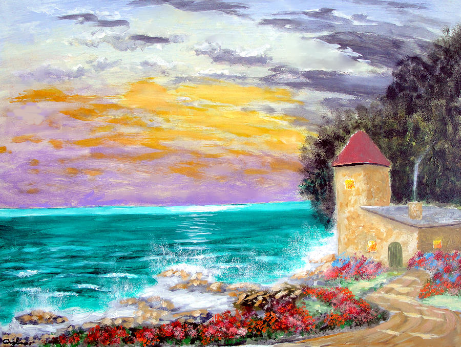 Gardens Of Paradise Painting by Larry Cirigliano
