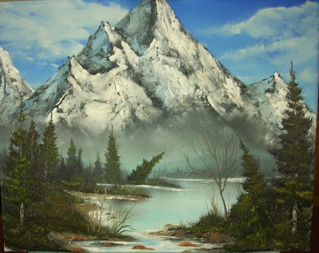 Gargantuous Mountain Pine Painting by Avery Stuebs