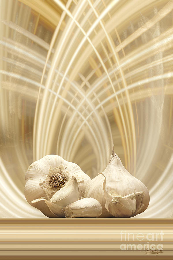 Garlic Digital Art by Johnny Hildingsson