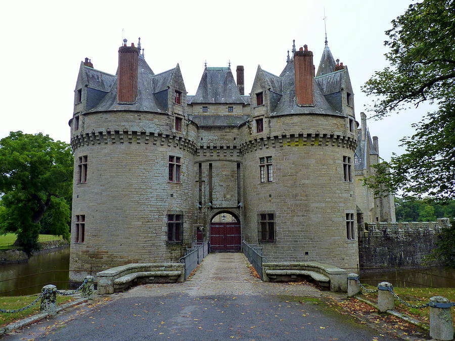 Castle Photograph - Gate to Chateau de la Bretesche by Carla Parris