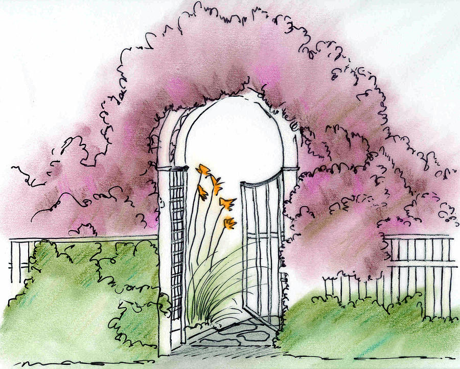 600 Garden Gate Drawing Stock Photos Pictures  RoyaltyFree Images   iStock