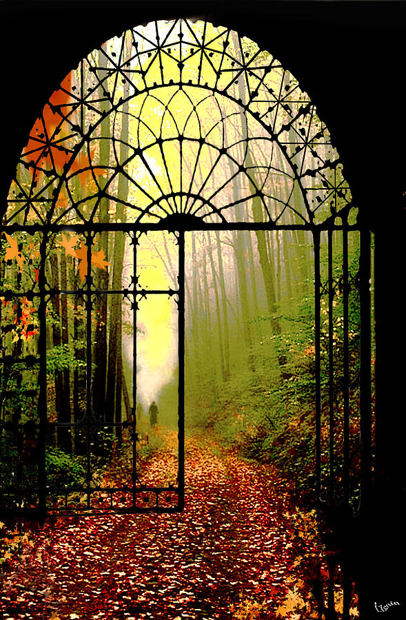 Leafs Digital Art - Gates of Autumn by Igor Zenin Leafs Digital Art - Gates of Autumn by Igor Zenin
