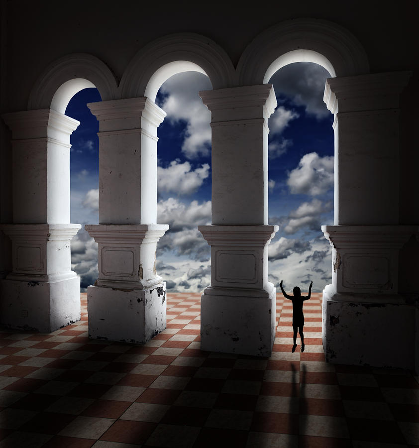 Fantasy Photograph - Gateway of Pearly Hall by Gwoeii Ho