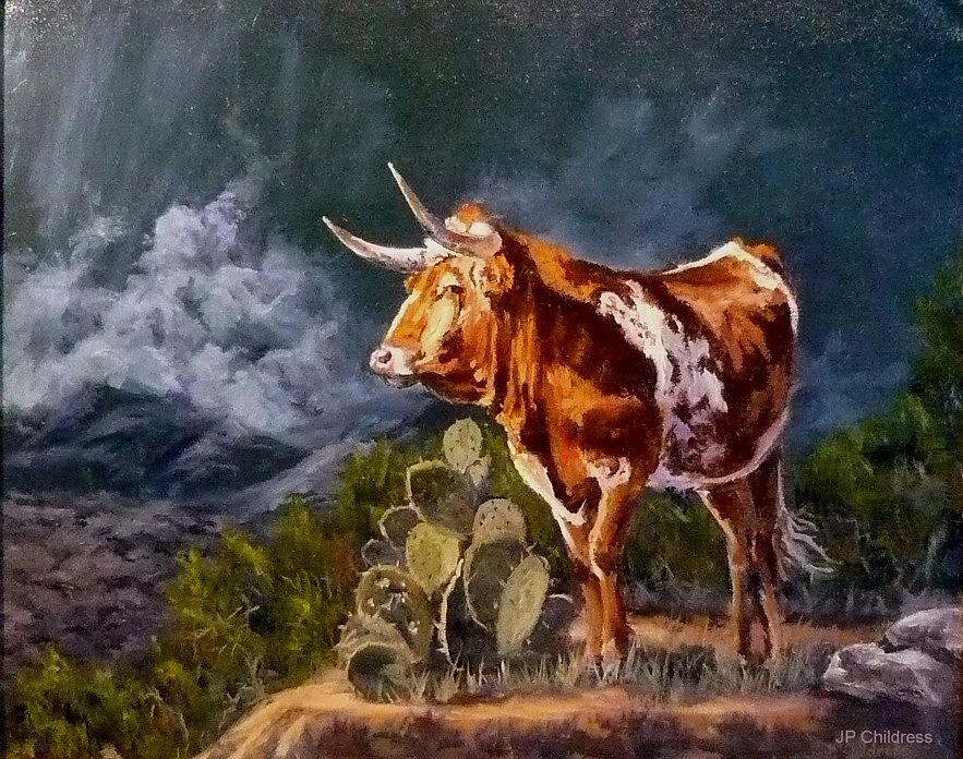 Gathering Storm - original available Painting by J P Childress