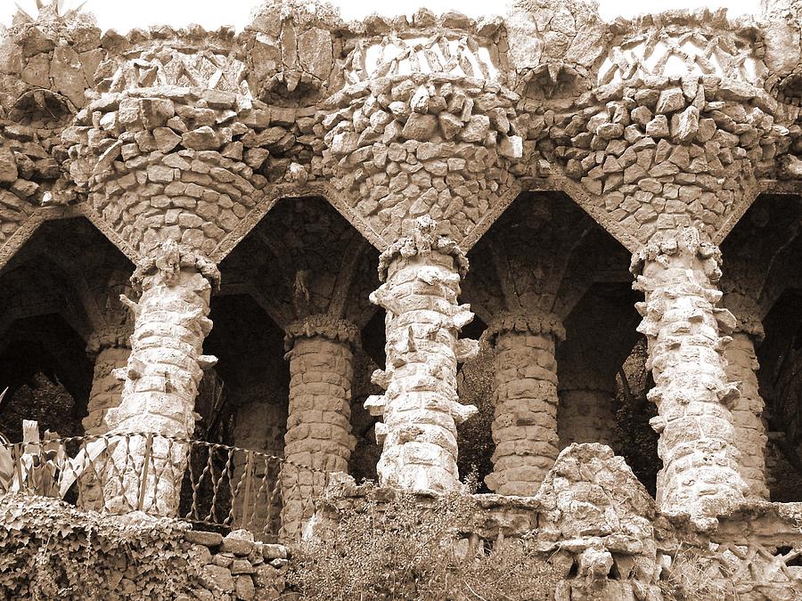 Gaudi Columns Photograph by Donna Corless