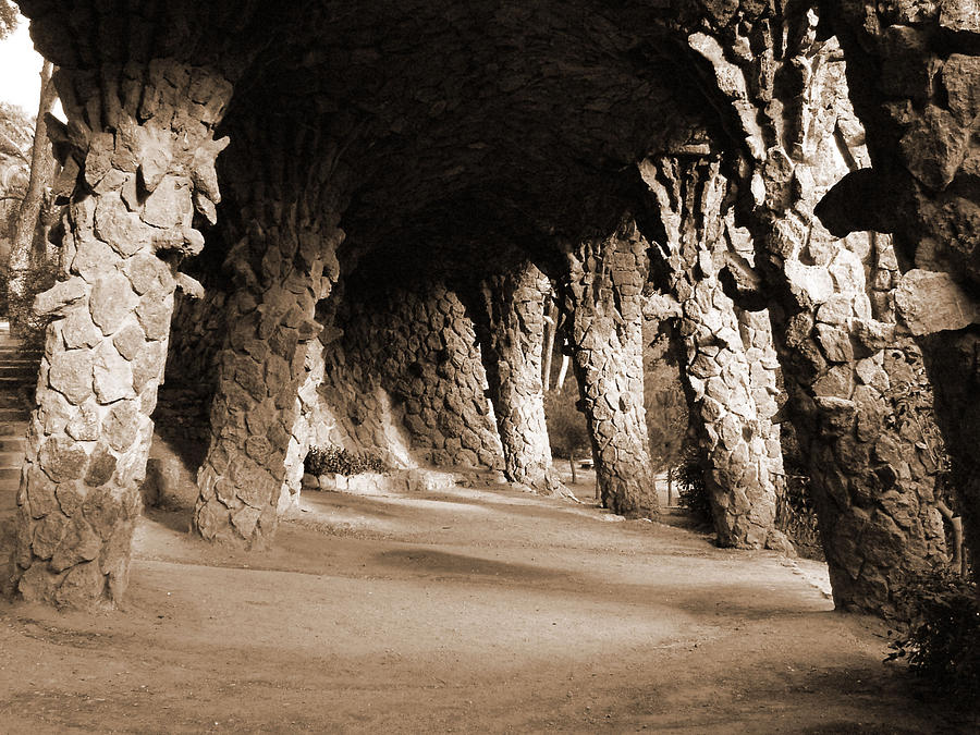 Gaudi Walkway Photograph by Donna Corless