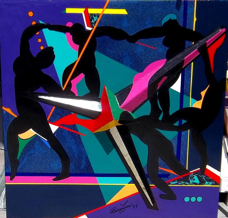Gauguins Dancers Painting by Richard Beau Lieu 