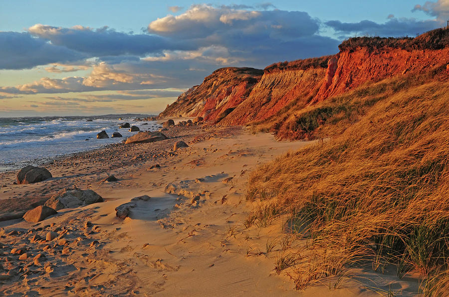 Gayhead Cliffs Marthas Vineyard Photograph by Dave Mills