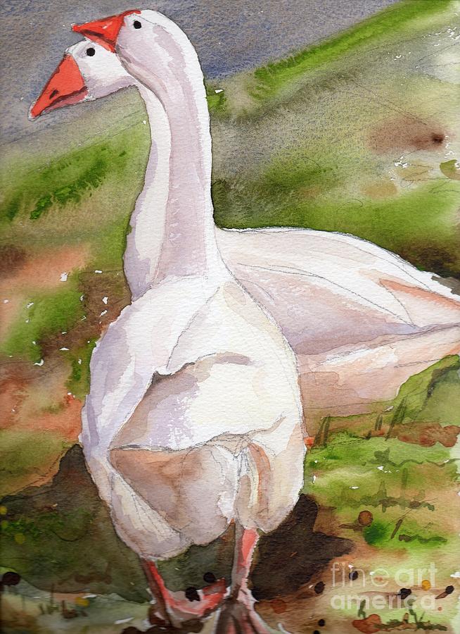 Geese Painting By Alan Smith - Fine Art America