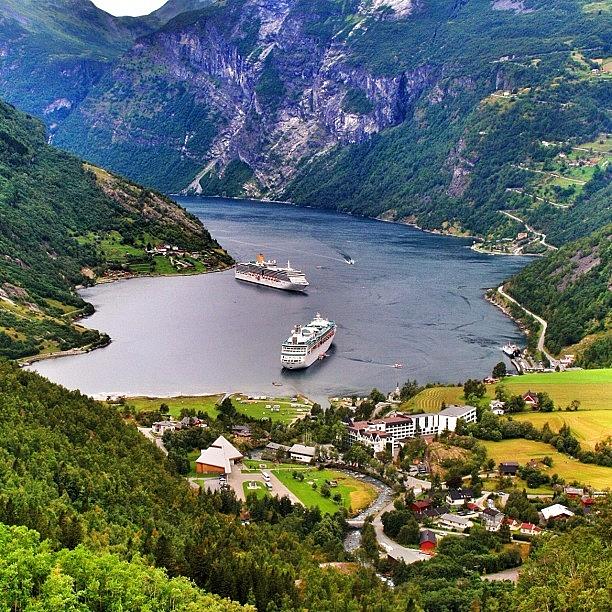 Nature Photograph - Geiranger Fjord by Luisa Azzolini