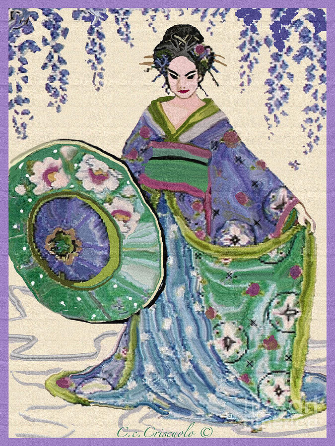 Geisha Mixed Media by Catherine Criscuolo - Fine Art America