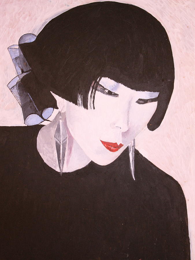 Portrait Painting - Geisha by Edward Burbidge