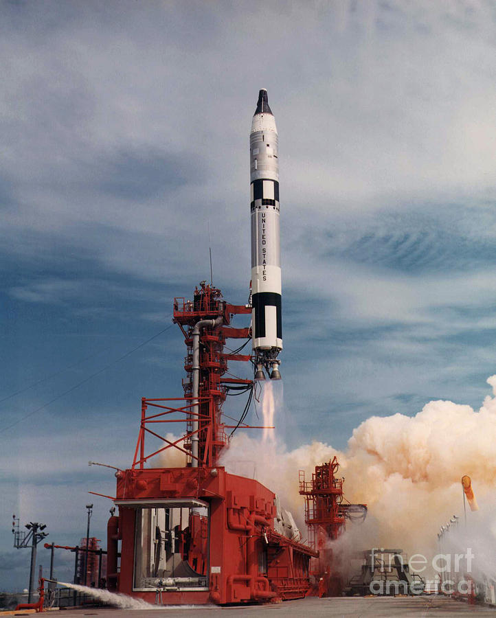 Space Photograph - Gemini 11 Lift-off by Nasa